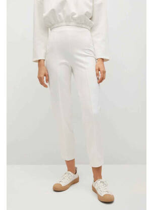 Pantalon 7/8 blanc MANGO femme
