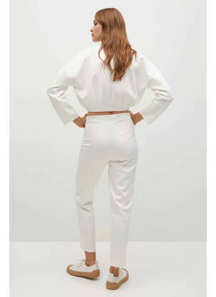 Pantalon 7/8 blanc MANGO femme