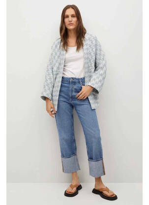 Veste casual bleu MANGO pour femme