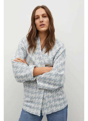 Veste casual bleu MANGO femme