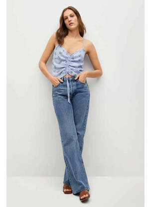 Top bleu MANGO femme