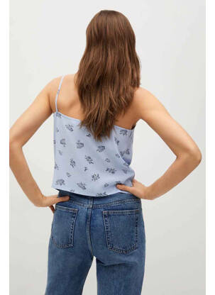 Top bleu MANGO femme