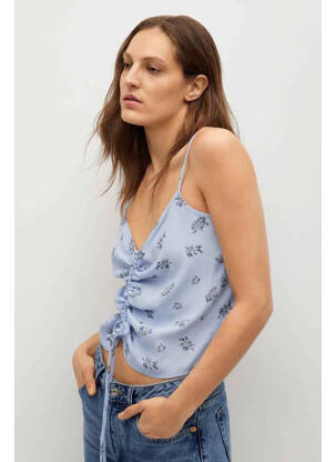 Top bleu MANGO femme