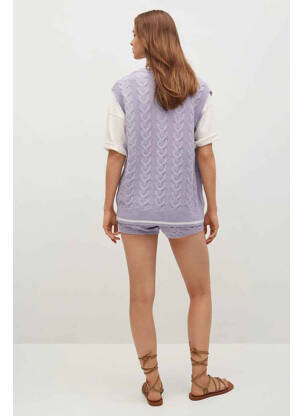 Pull violet MANGO femme