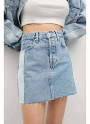 Jupe courte bleu MANGO pour femme seconde vue