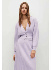 Gilet manches longues violet MANGO pour femme seconde vue