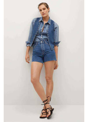 Short bleu MANGO femme