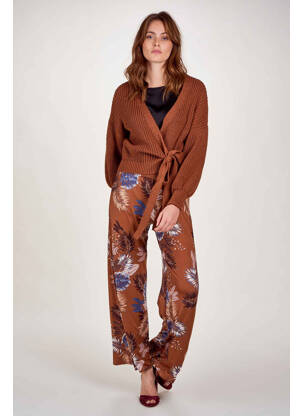 Pantalon droit beige TERRA DI SIENA femme