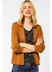 Gilet manches longues marron STREET ONE pour femme seconde vue