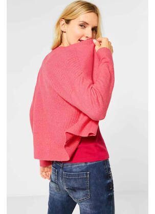 Gilet manches longues rose STREET ONE femme