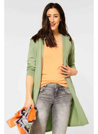 Gilet manches longues vert STREET ONE femme