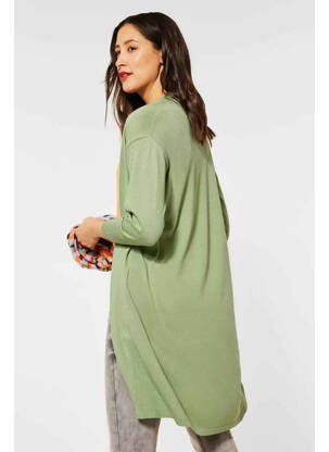 Gilet manches longues vert STREET ONE femme