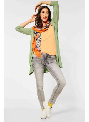 Gilet manches longues vert STREET ONE femme