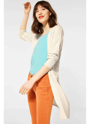 Gilet manches longues beige STREET ONE femme