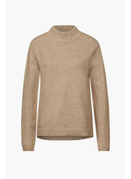 Pull col roulé beige STREET ONE femme