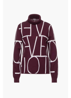 Pull col roulé rouge STREET ONE femme