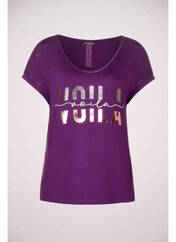 T-shirt violet STREET ONE pour femme seconde vue