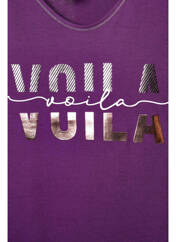 T-shirt violet STREET ONE pour femme seconde vue