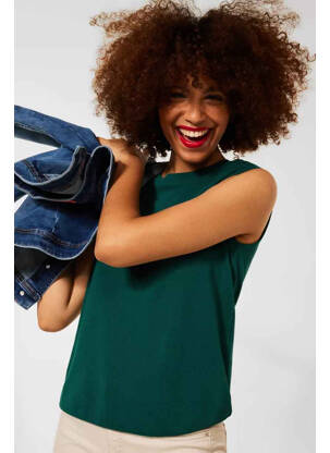 Top vert STREET ONE pour femme