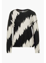 T-shirt noir STREET ONE femme