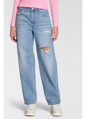 Jeans coupe droite bleu LEVI'S femme