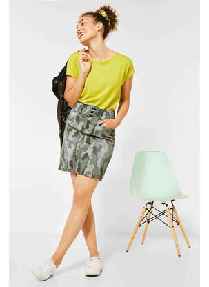 Jupe courte vert STREET ONE femme