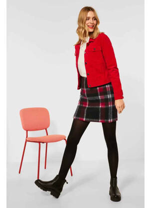 Jupe courte rouge STREET ONE femme