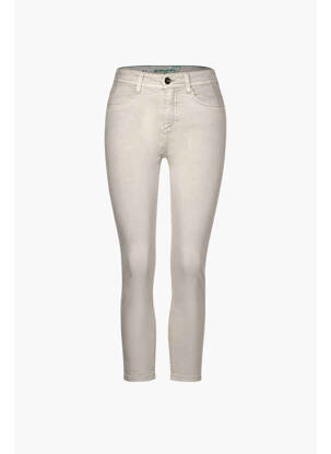 Jeans coupe slim beige STREET ONE femme