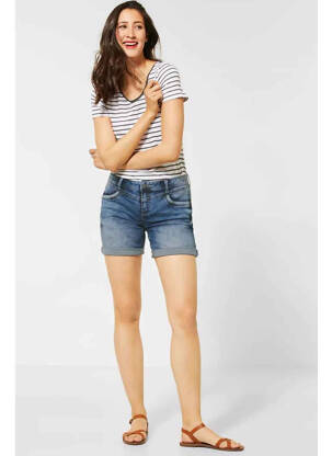 Short bleu STREET ONE femme