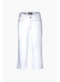 Jeans coupe droite blanc STREET ONE femme