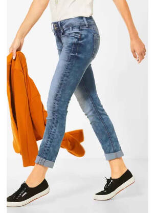 Jeans coupe slim bleu STREET ONE femme