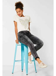 Jeans coupe slim noir STREET ONE femme