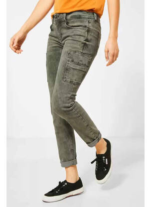 Pantalon cargo bleu STREET ONE femme