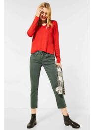 Jeans coupe slim vert STREET ONE femme