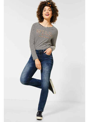 Jeans coupe droite bleu STREET ONE femme