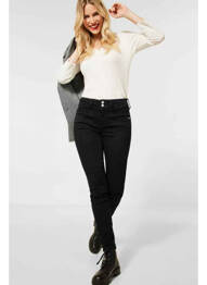 Jeans coupe slim noir STREET ONE femme
