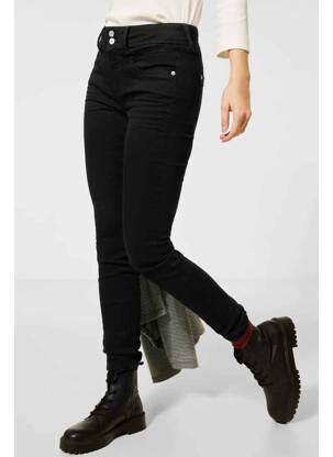 Jeans coupe slim noir STREET ONE femme