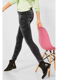 Jeans coupe slim noir STREET ONE femme