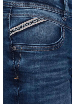 Jeans coupe slim bleu STREET ONE femme