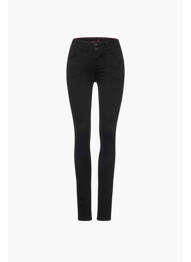 Jeans coupe slim noir STREET ONE femme