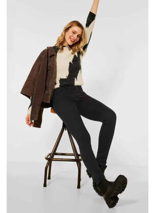 Jeans coupe slim noir STREET ONE femme