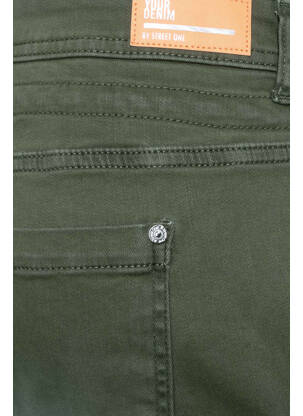 Jeans coupe slim vert STREET ONE femme
