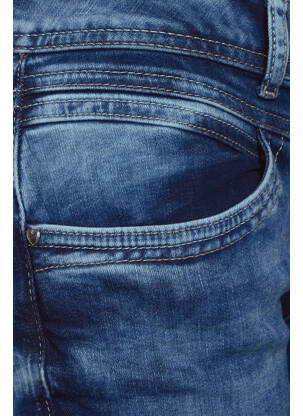 Jeans coupe slim bleu STREET ONE femme