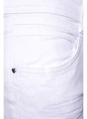 Jeans coupe slim blanc STREET ONE femme