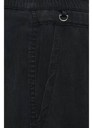 Pantalon cargo noir STREET ONE femme