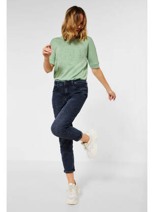Jean coupe mom bleu STREET ONE femme