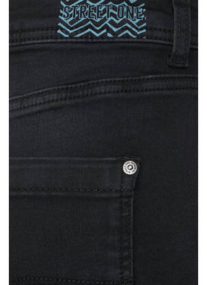Jeans coupe large noir STREET ONE femme