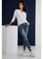 Jeans coupe slim bleu STREET ONE pour femme seconde vue