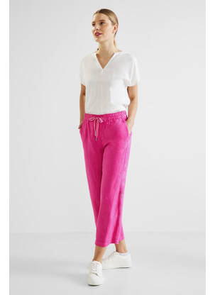 Pantalon chino rose STREET ONE femme