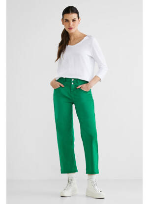 Jeans coupe large vert STREET ONE femme